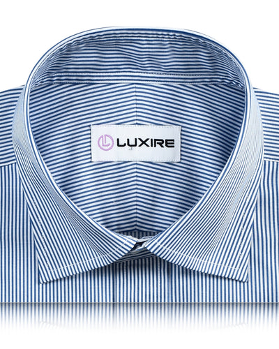 Robe à rayures bleu glauque