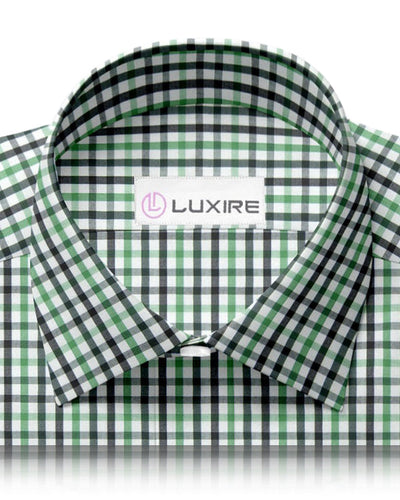 Freitag Shirt: Shades of Green Gingham