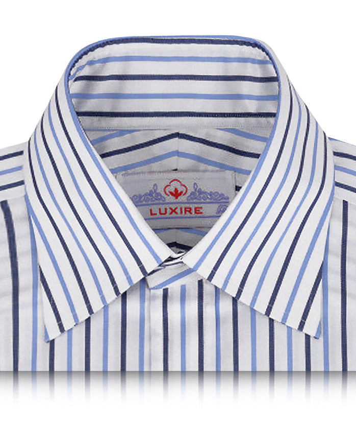Robe Monti Bleu Marine Rayures