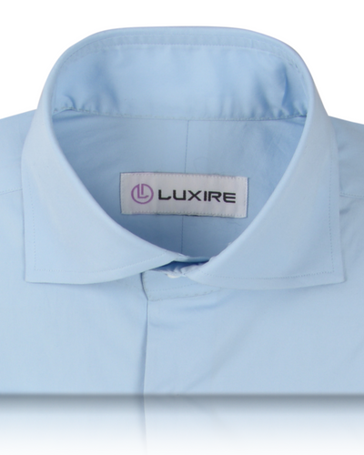 Chemise en popeline bleu ciel