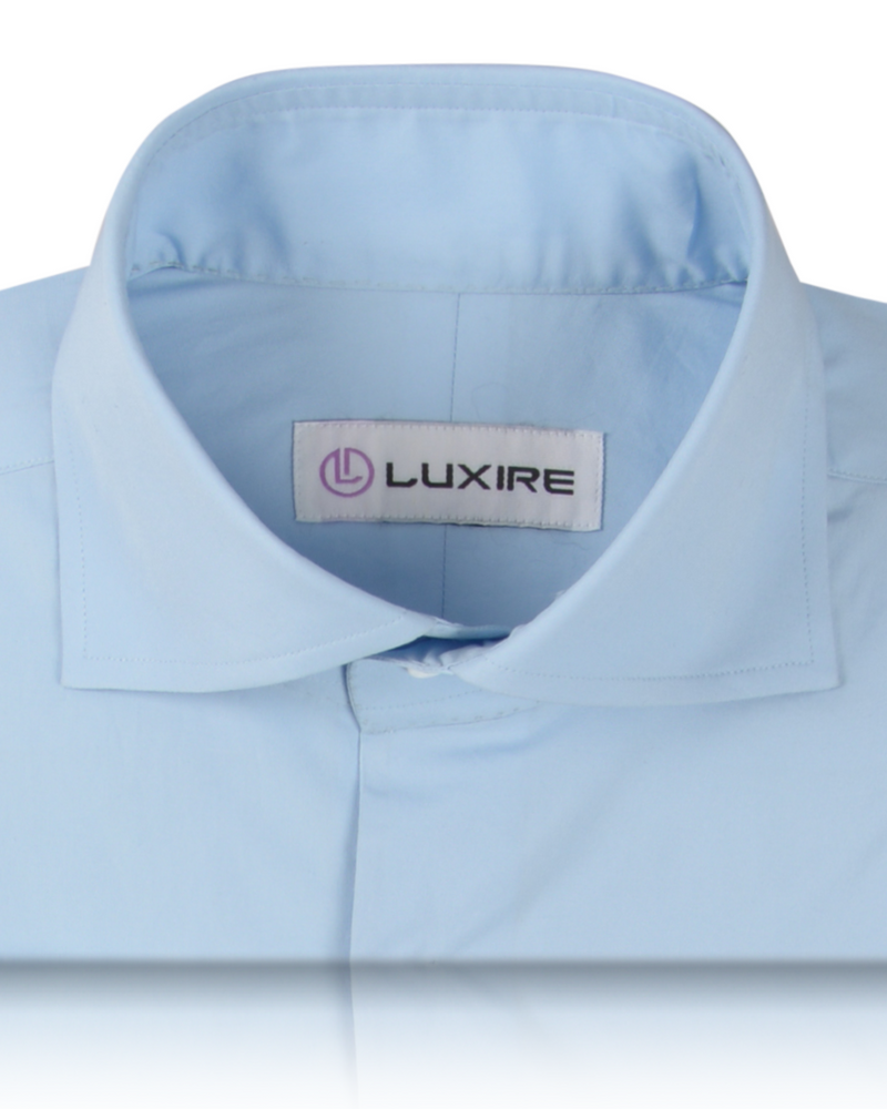 Chemise en popeline bleu ciel