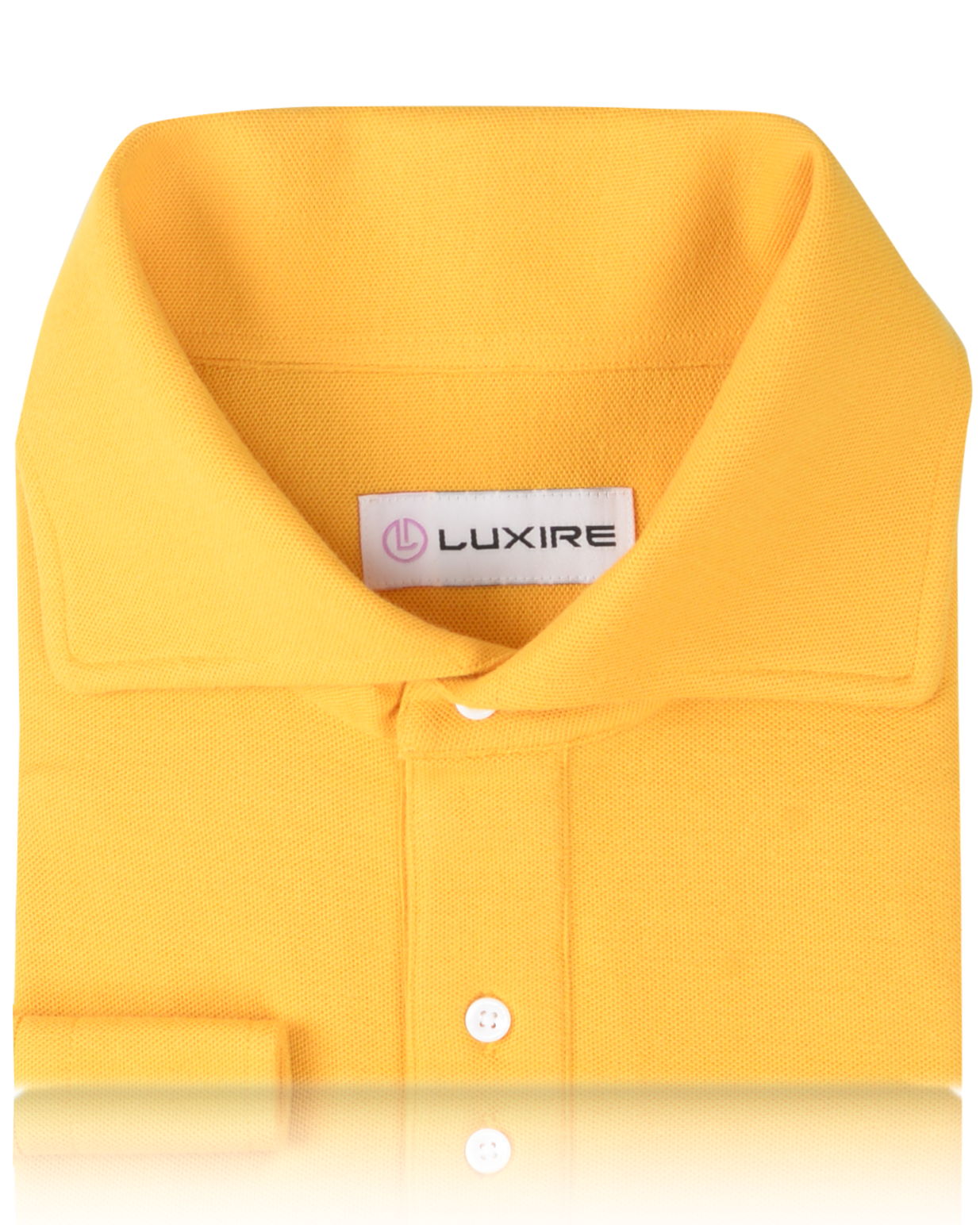 Golden Yellow Cotton Polo T-Shirt