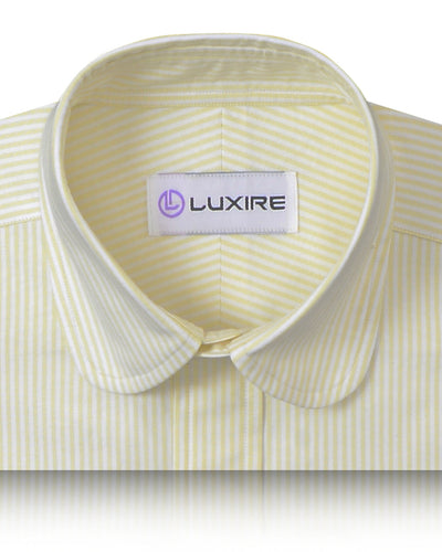 Gelbes Kleid Streifen Oxford