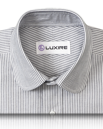 Robe noire à rayures Oxford