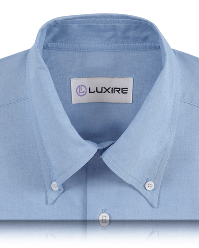 Chemise Oxford d'été bleue classique