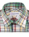 Coton et lin : Chemise à carreaux Madras multicolores classiques