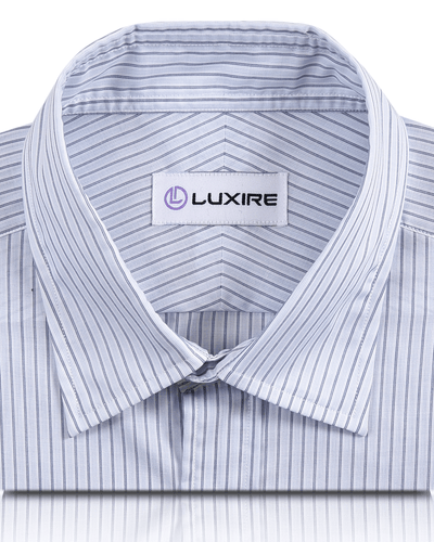 Marine-Weiß-Grau-Streifen-Shirt
