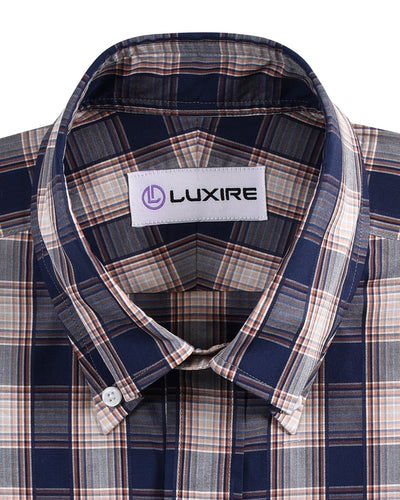 Tattersall Madras pêche bleue