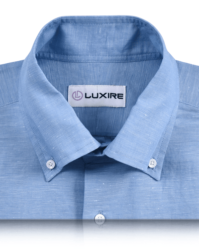 Chemise en chambray bleu Caroline