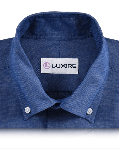 Chemise bleue à bout à bout