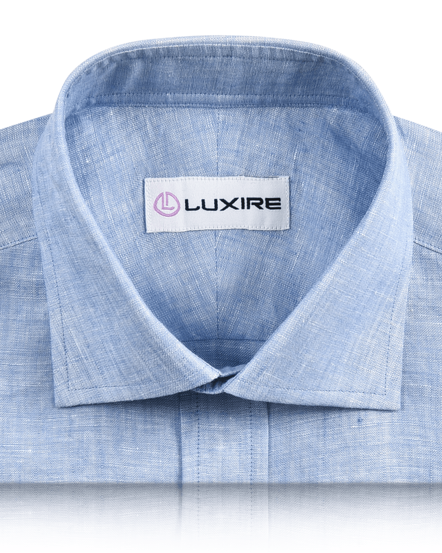 Linen Cotton: Light Blue Chambray Shirt