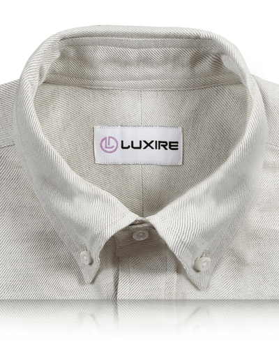Leinen Baumwolle: Cremefarbener Twill