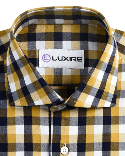 Herbstkaros: Helles senfviolettes Gingham