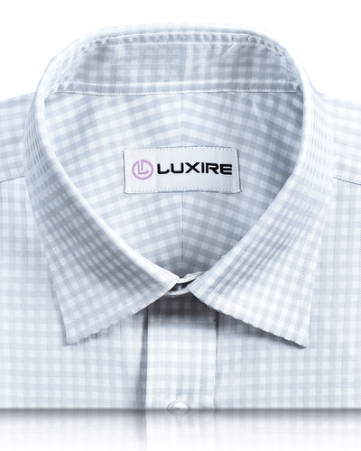 Weißgraues Gingham-Hemd von Zegna