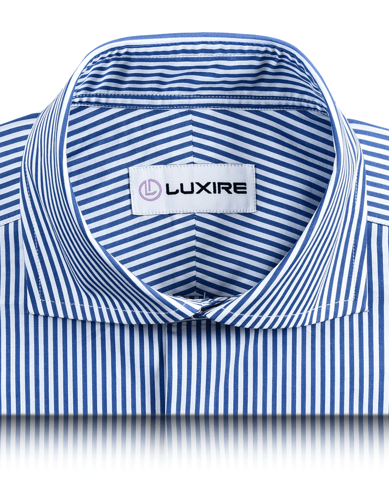 Kornblumen-blaue weiße Süßigkeits-Streifen