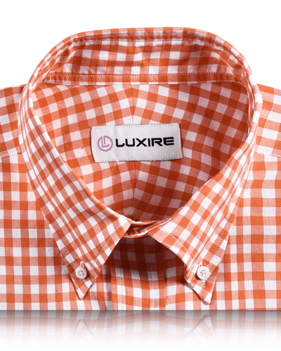Baumwolle Orange Gingham