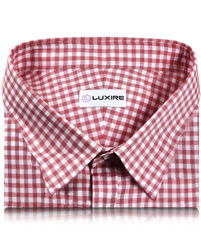 Rote End-on-End-Gingham-Karos