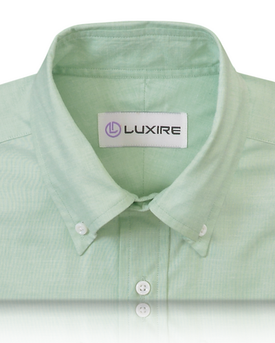Coton Poly : Chemise verte à bout à bout
