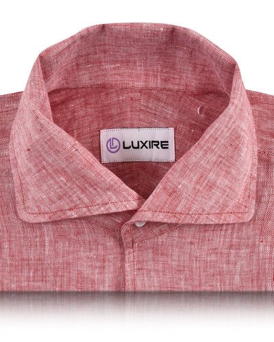 Lin : Chambray rouge