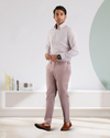 Pantalon chino Gênes violet dégradé