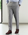 Pantalon habillé en flanelle gris clair Vitale Barberis Canonico