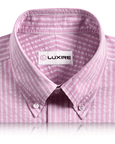 Magenta-Streifen-Seersucker