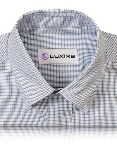 Blaubraune Tattersall-Karos