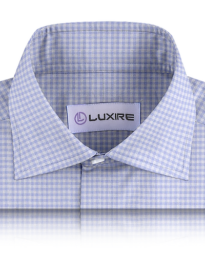 carreaux vichy bleu clair