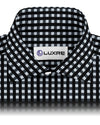 Monti Black White Mid Gingham Twill