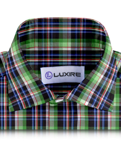 Grün Schwarz Blau Madras-Karos