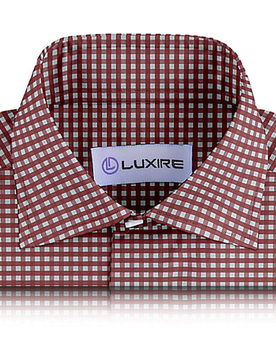 Lachsrosa Gingham