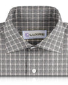 Grey White Tattersall Flannel