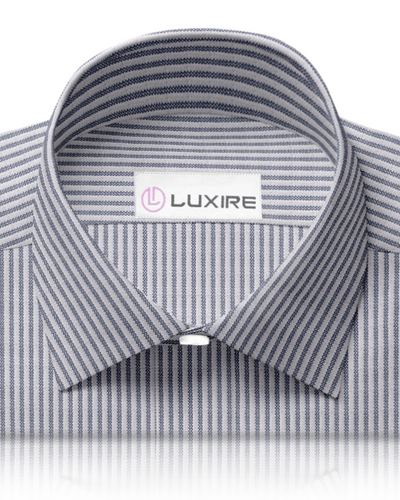 Lin à rayures bleues et blanches