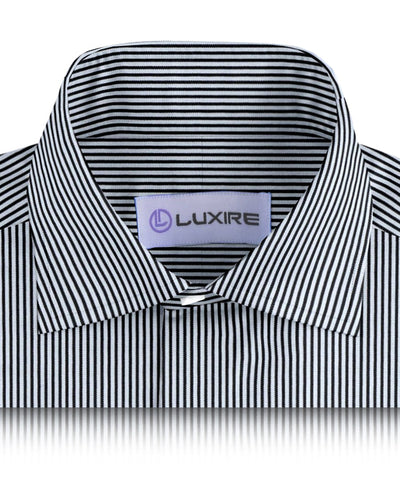 Robe Monti noire à rayures sur fond blanc