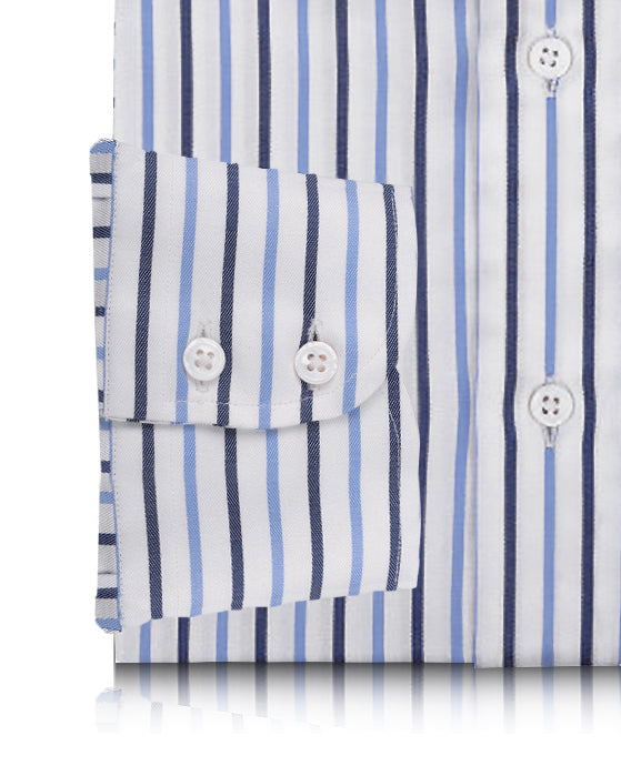 Robe Monti Bleu Marine Rayures