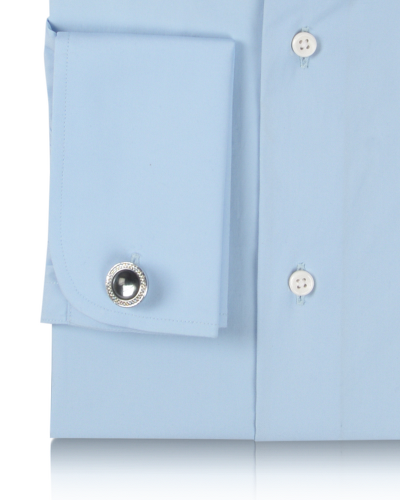 Chemise en popeline bleu ciel