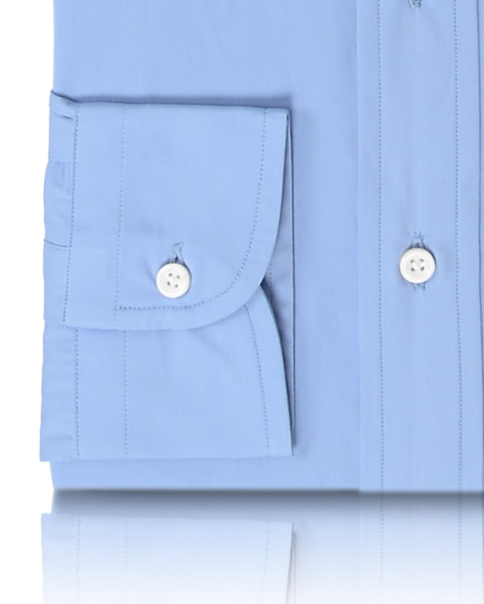 Albini Blue Poplin Business Shirt