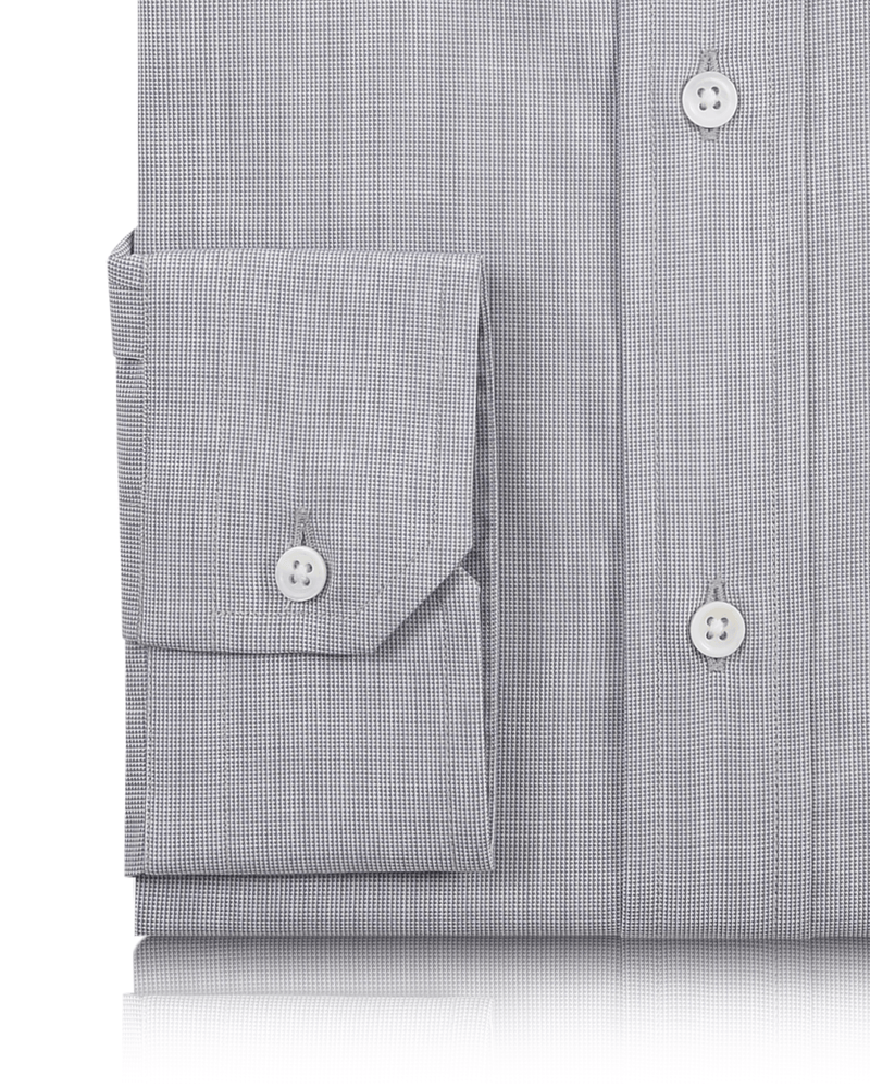 Chemise grise à petits carreaux