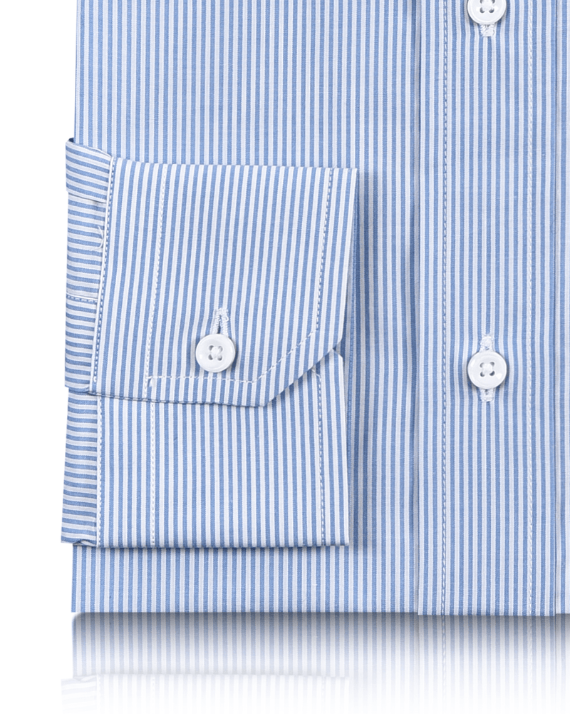 Blue Dress Stripes Shirt