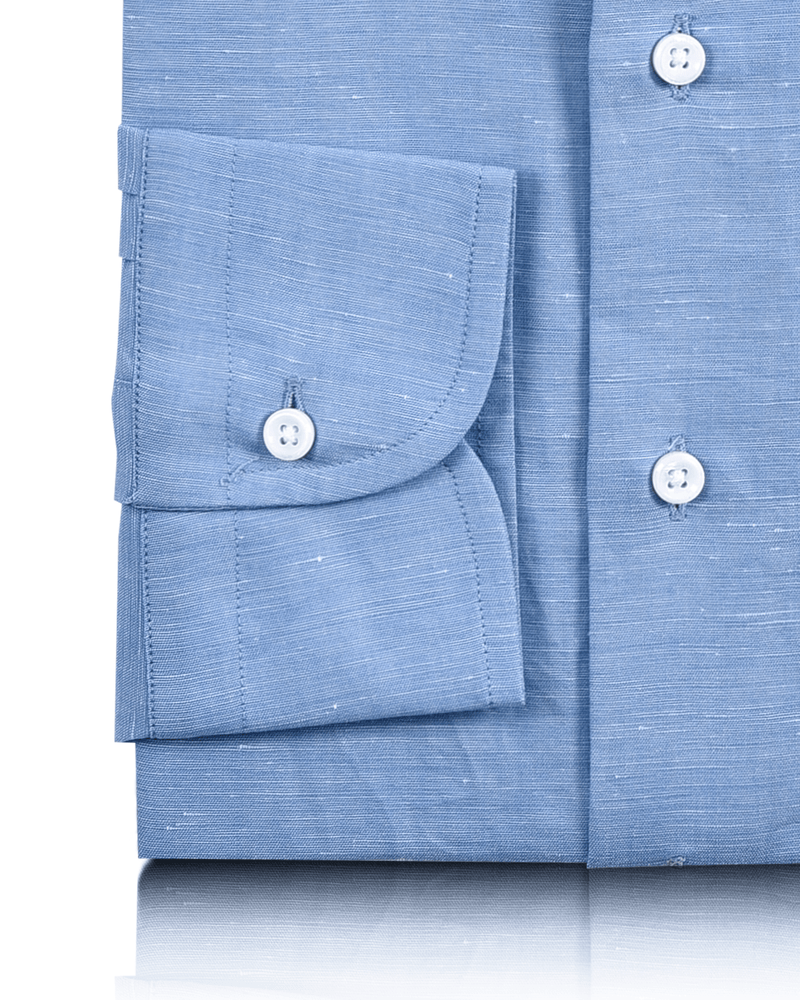 Chemise en chambray bleu Caroline