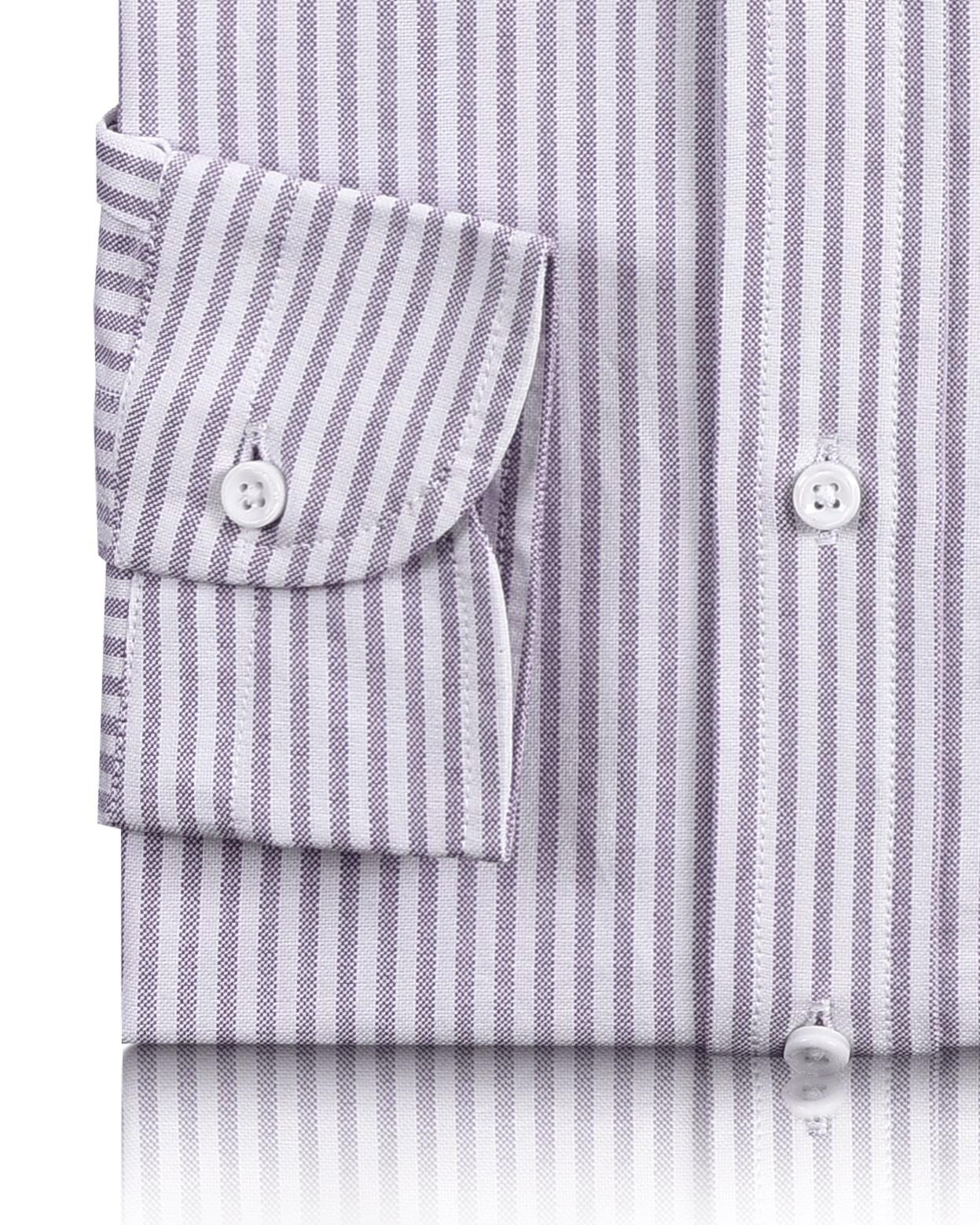 Purple  Dress Stripes Oxford Shirt