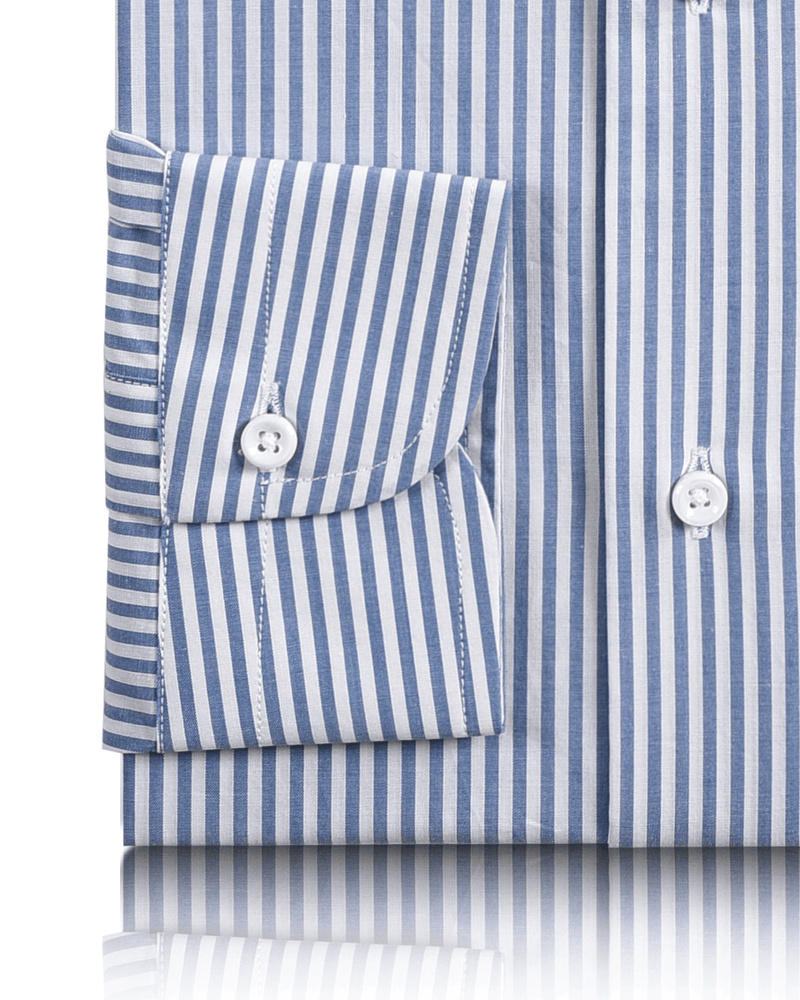 Blaues Candy-Kleid-Streifenhemd