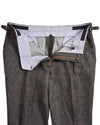 Solbiati Kaffeebraune Leinenhose