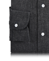Chemise en chambray gris foncé