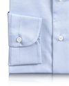 Brembana 2-lagiges Business-Twillhemd aus Giza-Himmelblau
