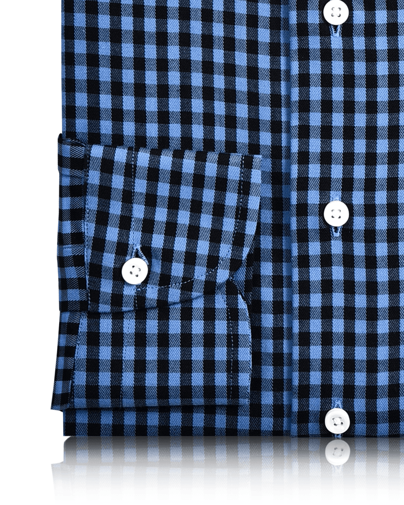 Blau schwarz kariert