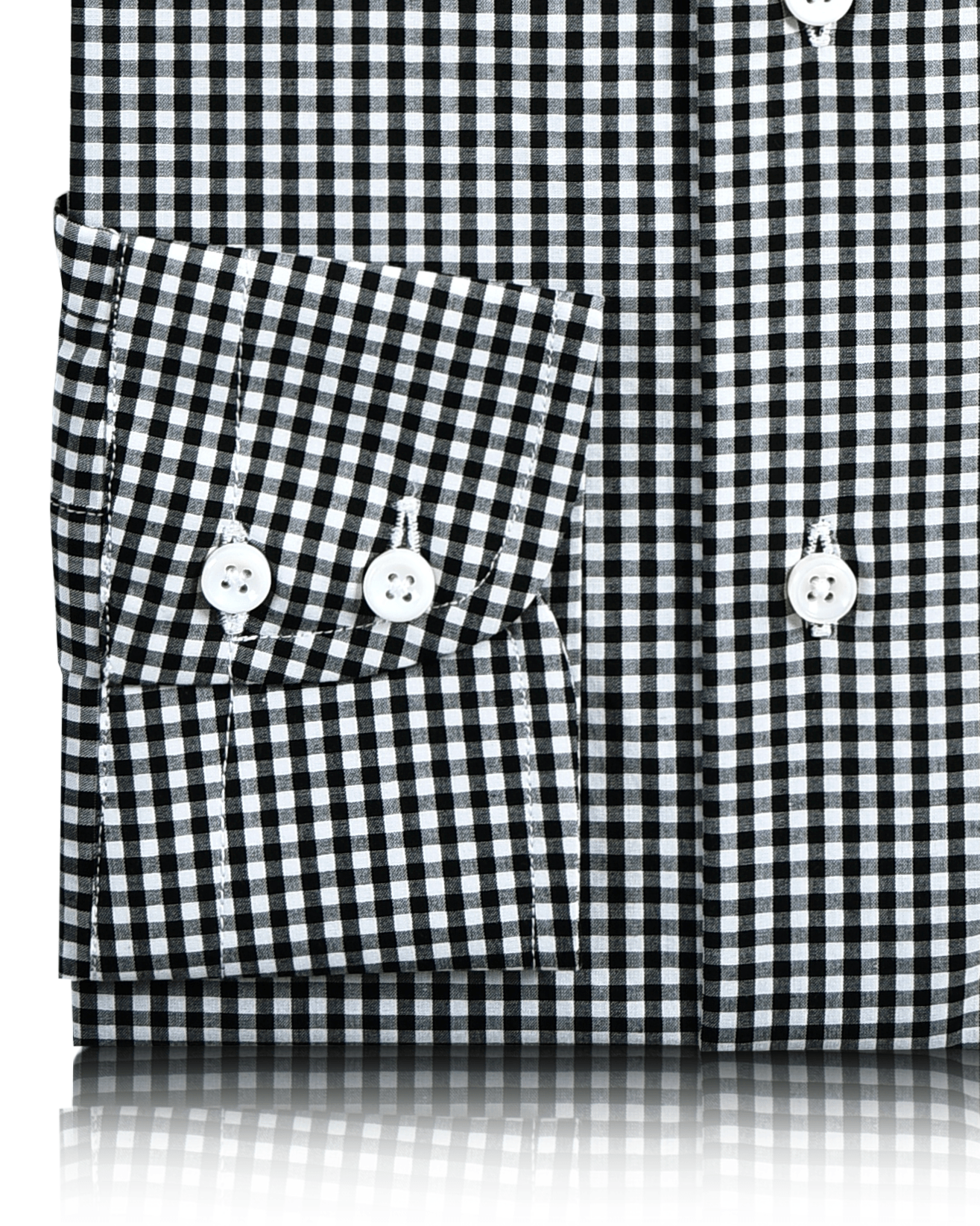 Black & White Micro Gingham Shirt