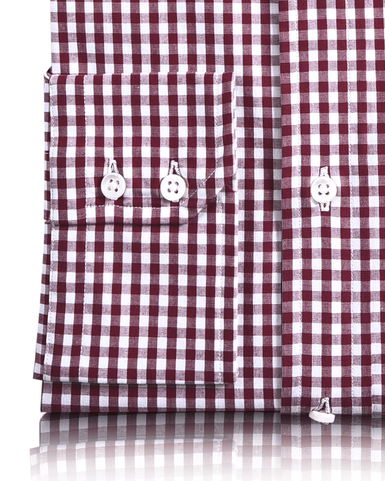 Deep Red Gingham Shirt