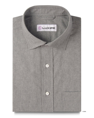 Grau melierter Chambray