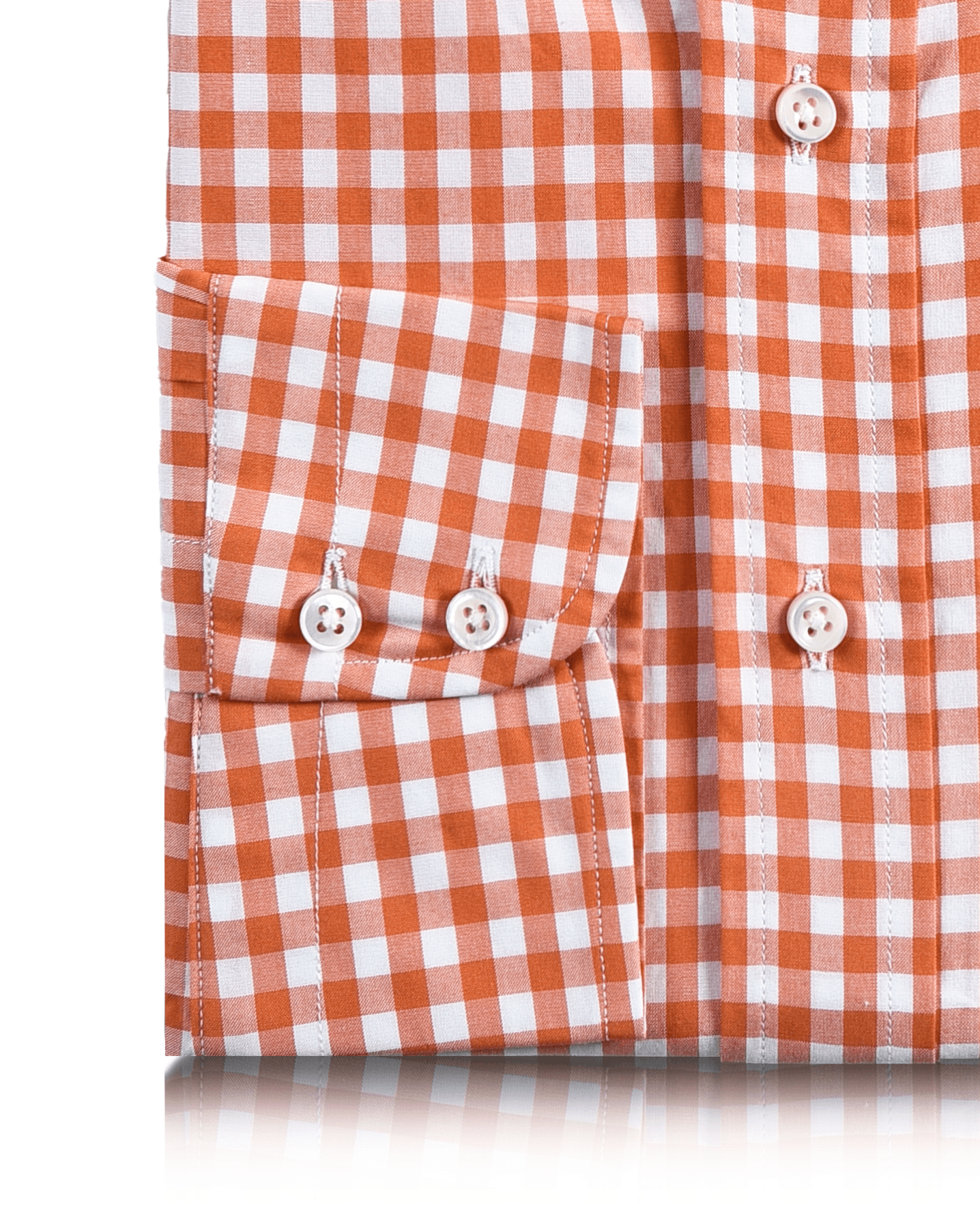 Cotton Orange Gingham